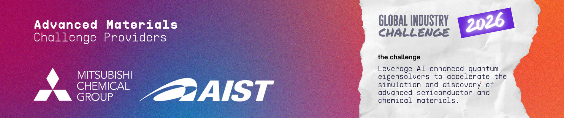 Mitsubishi Chemical & AIST: GIC 2026  background cover