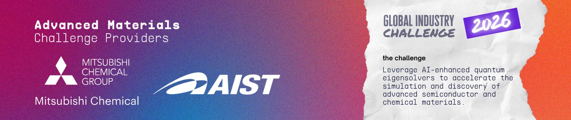 Mitsubishi Chemical & AIST: GIC 2026  background cover